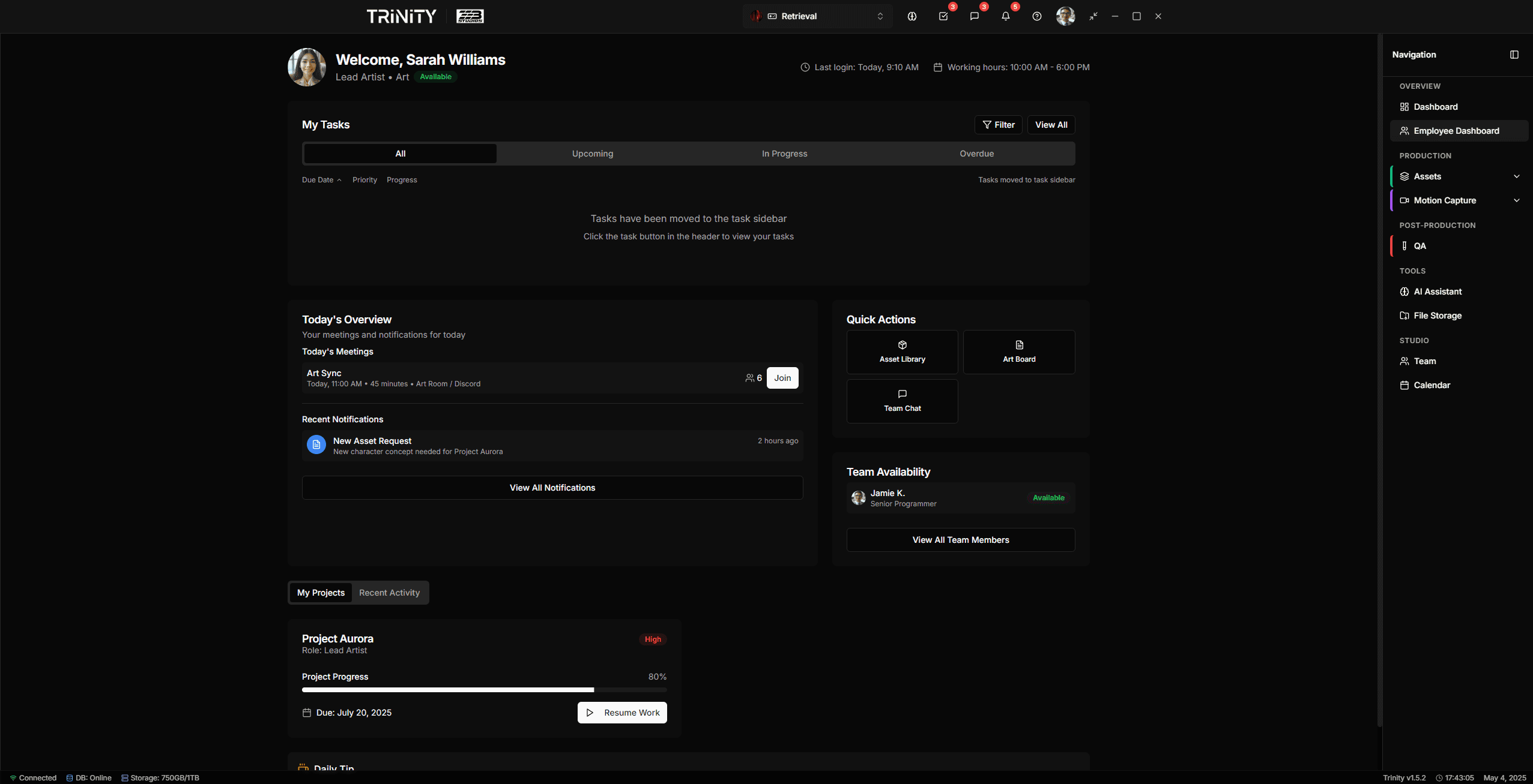 Artist UI Preview